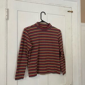 Vintage Lizsport Long Sleeve Stripped Top